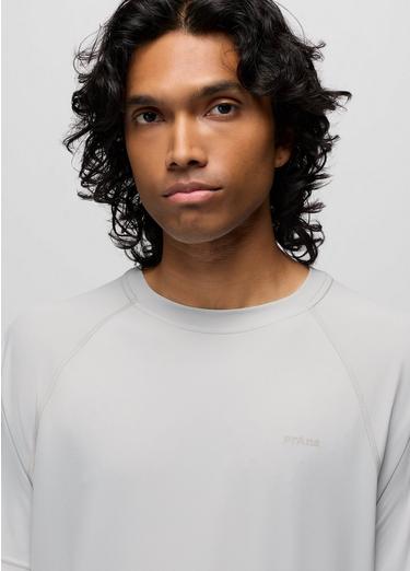 Sol Shade Short Sleeve Crew, Color: River Rock, image 3