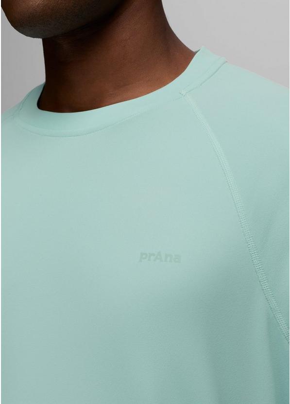 Sol Shade Short Sleeve Crew, Color: Sea Glass, image 3