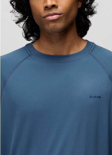 Sol Shade Short Sleeve Crew, Color: Bluff Blue, image 7