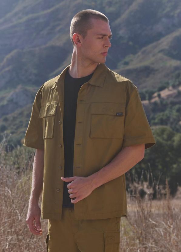 Palisades Ripstop Short Sleeve Shirt, Color: Retro Olive, image 3