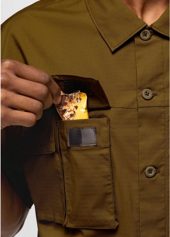 Palisades Ripstop Short Sleeve Shirt, Color: Retro Olive, image 6
