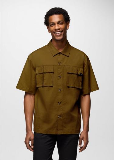 Palisades Ripstop Short Sleeve Shirt, Color: Retro Olive, image 1