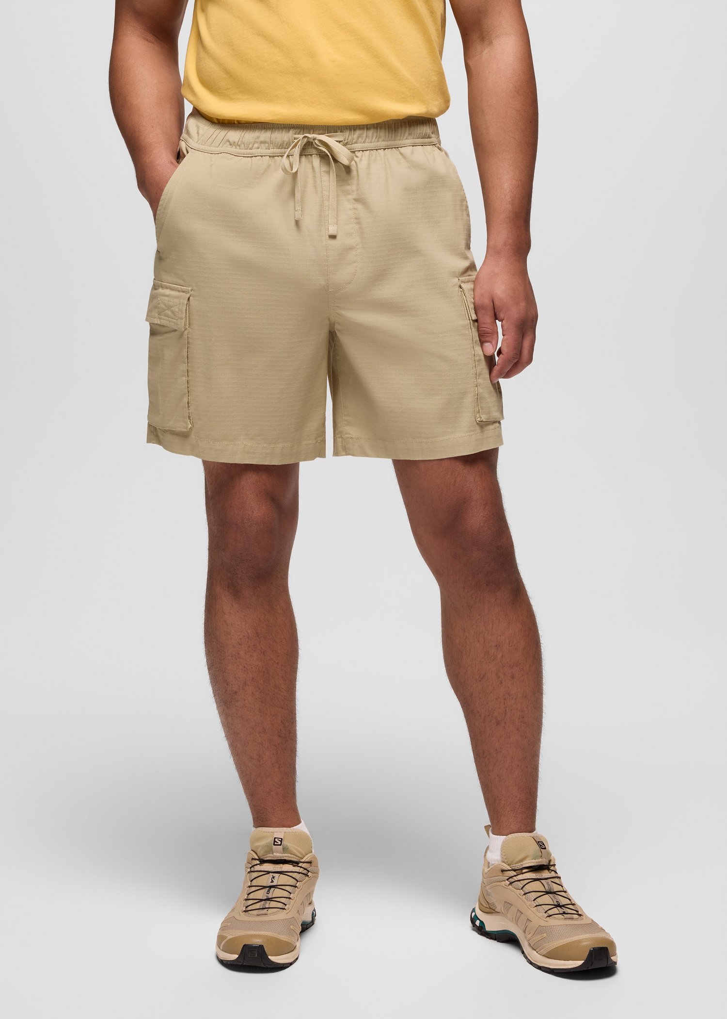 Mens prAna Palisades Ripstop Cargo Short - Sandstone
