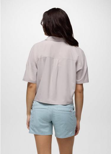Railay Short Sleeve Button Down, Color: Almond, image 2