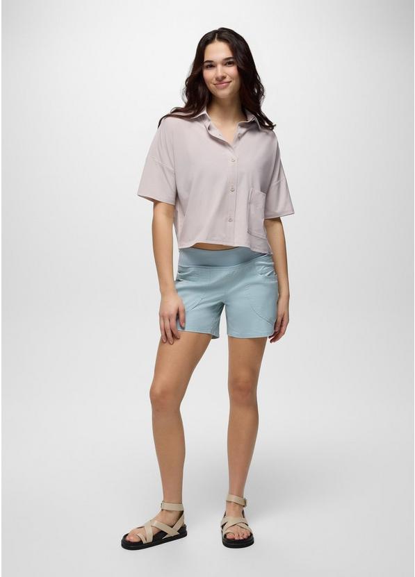 Railay Short Sleeve Button Down, Color: Almond, image 4