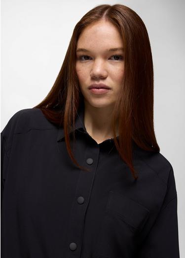 Railay Oversized Button Down, Color: Black, image 7