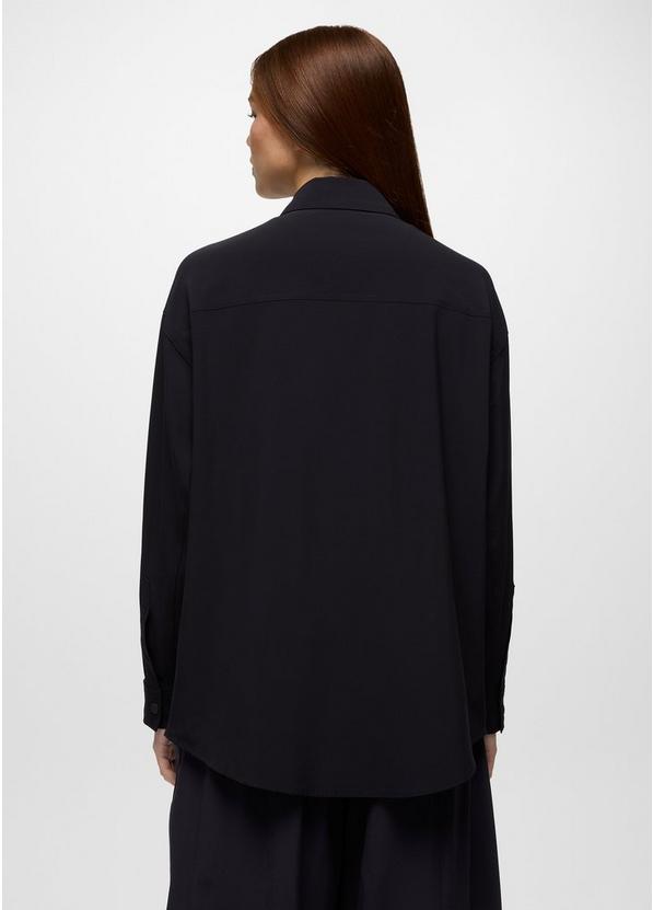 Railay Oversized Button Down, Color: Black, image 2