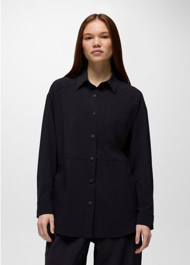 Railay Oversized Button Down, Color: Black, image 5