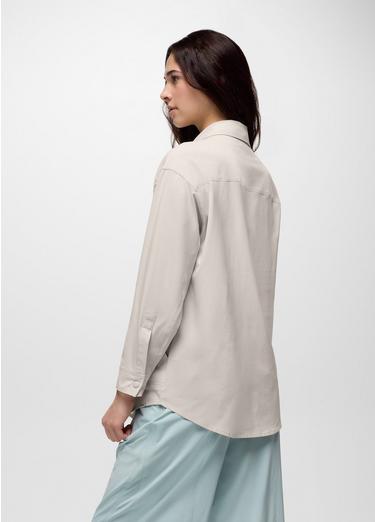 Railay Oversized Button Down, Color: Almond, image 10