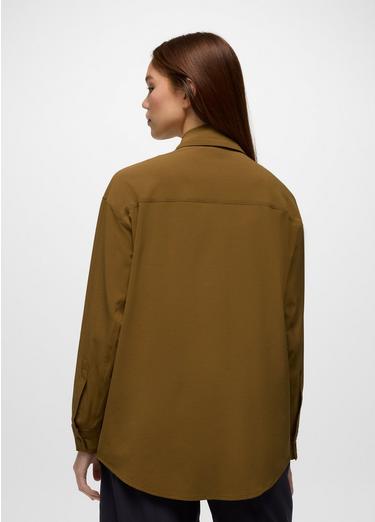 Railay Oversized Button Down, Color: Retro Olive, image 8