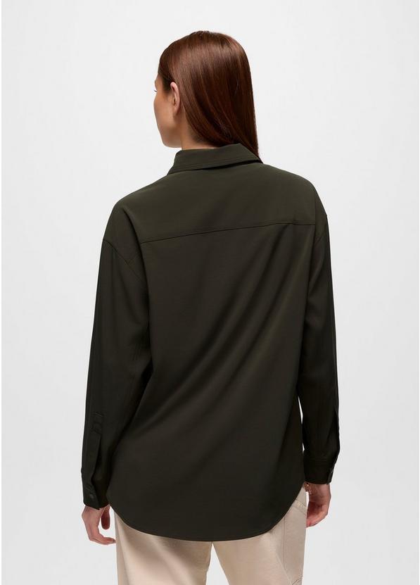 Railay Oversized Button Down, Color: Nori, image 2