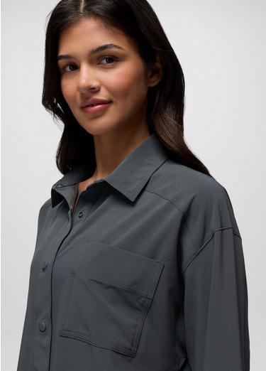 Railay Oversized Button Down, Color: Thundercloud, image 15