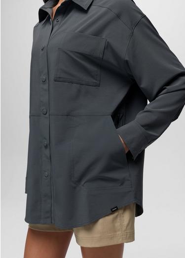 Railay Oversized Button Down, Color: Thundercloud, image 16