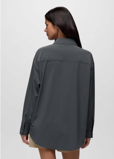 Railay Oversized Button Down, Color: Thundercloud, image 14