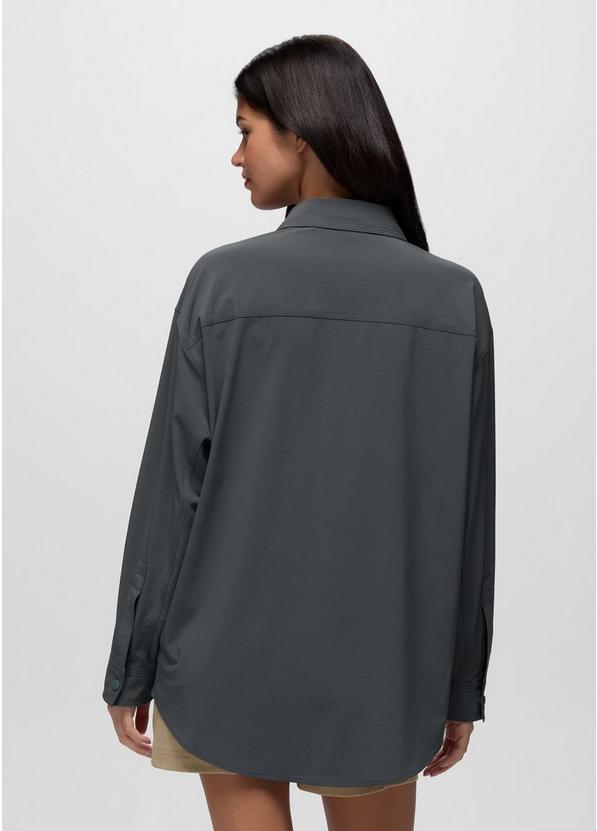 Railay Oversized Button Down, Color: Thundercloud, image 2