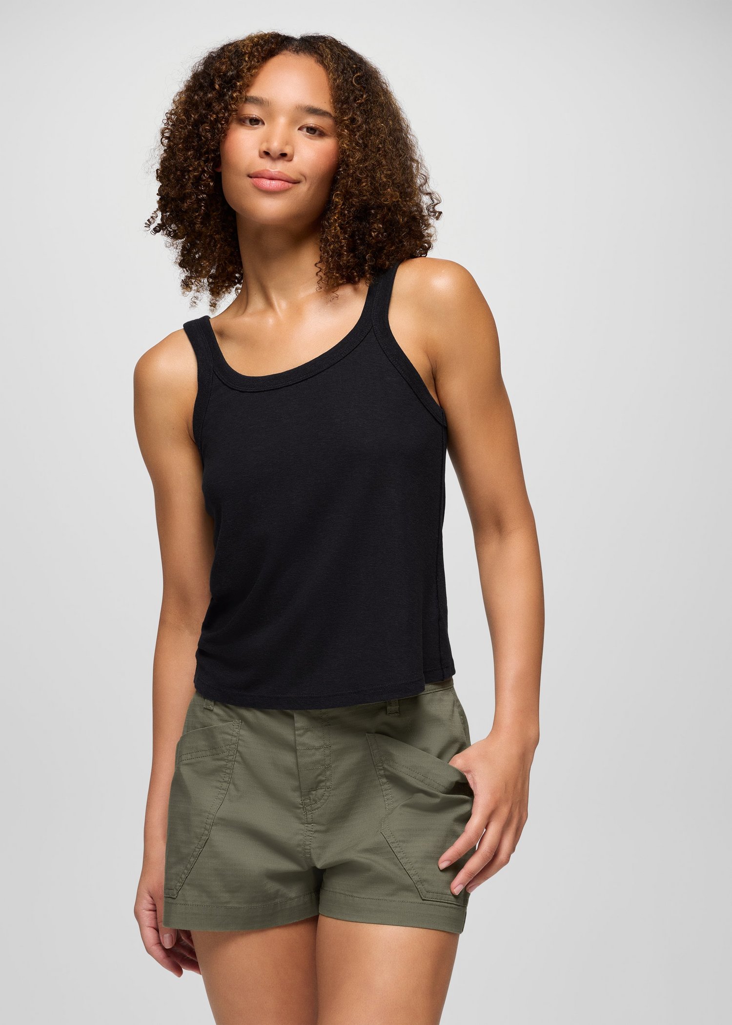 Womens prAna Cozy Up Scoop Tank - Black