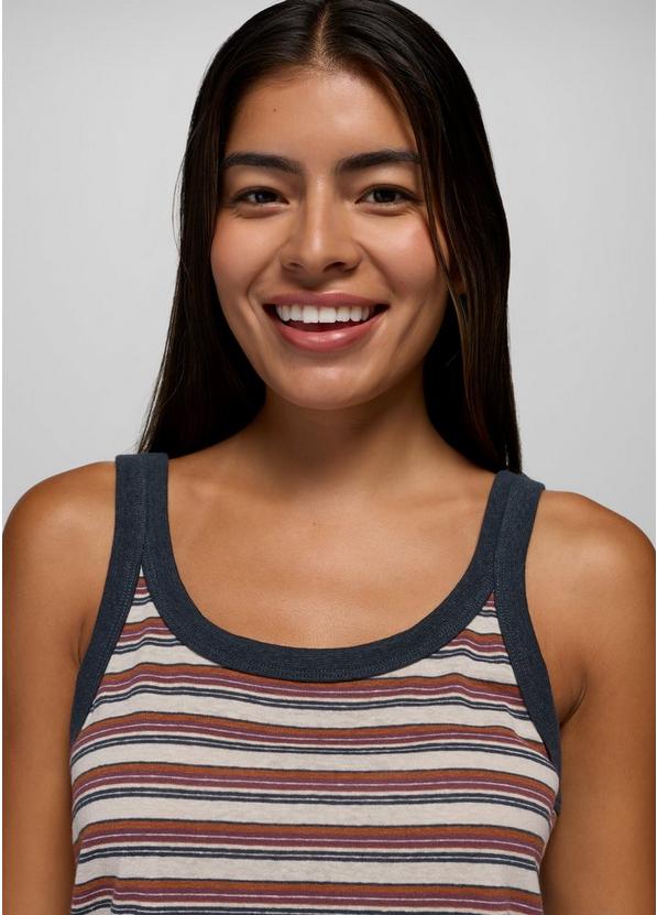 Cozy Up Scoop Tank, Color: Stormy Night Stripe, image 3