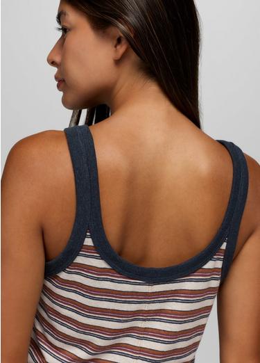 Cozy Up Scoop Tank, Color: Stormy Night Stripe, image 4