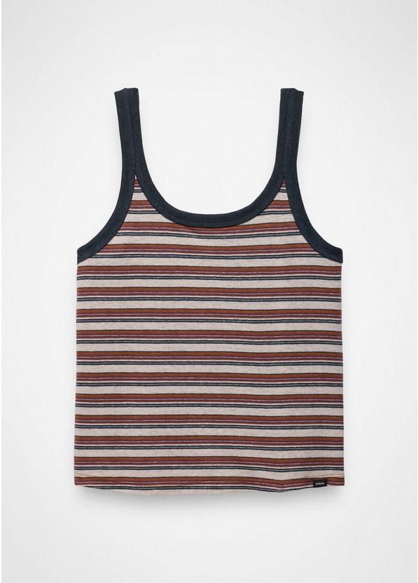 Cozy Up Scoop Tank, Color: Stormy Night Stripe, image 6