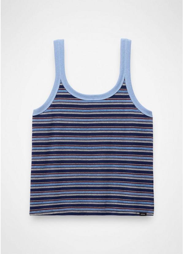Cozy Up Scoop Tank, Color: Capulet Blue Stripe, image 5