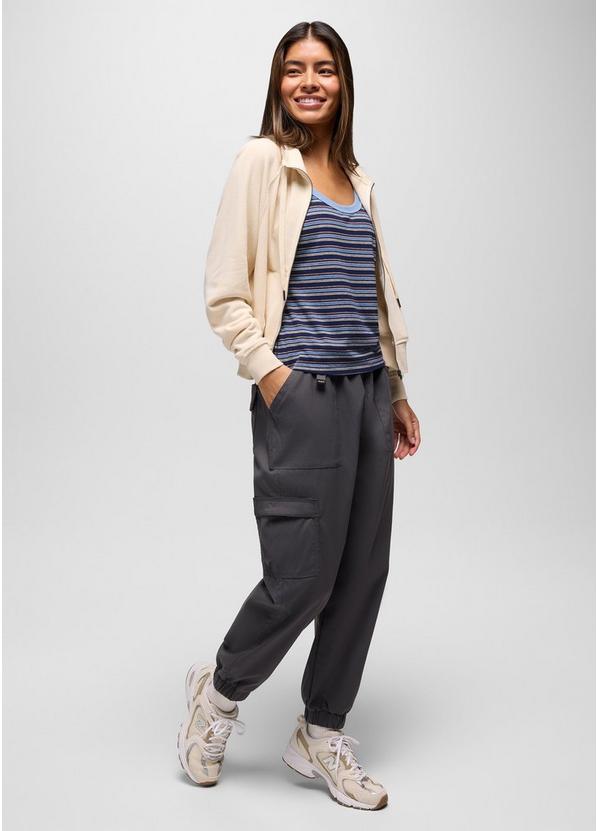Cozy Up Scoop Tank, Color: Capulet Blue Stripe, image 4