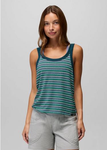 Cozy Up Scoop Tank, Color: Bluff Blue Stripe, image 25