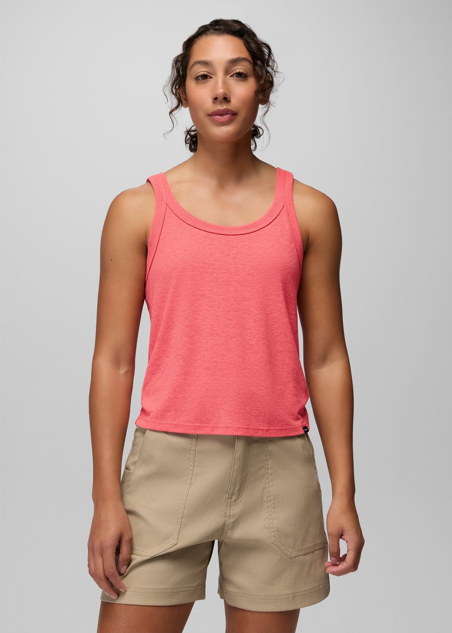 Womens prAna Cozy Up Scoop Tank - Guava