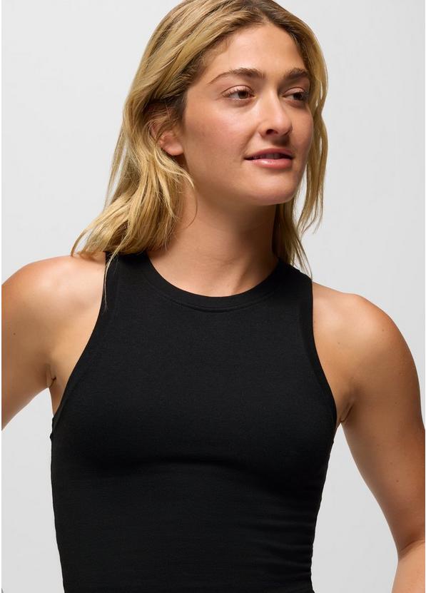 Lotus High Neck Tank, Color: Black, image 3