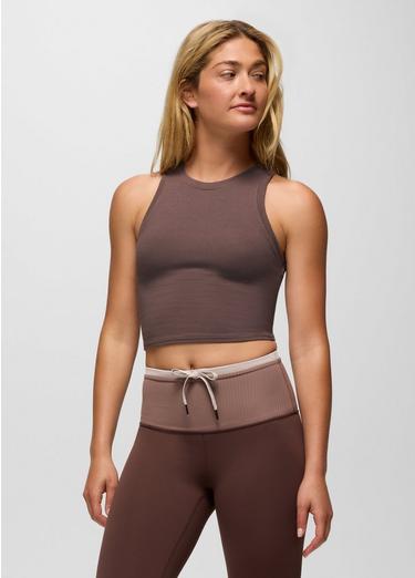 Lotus High Neck Tank, Color: Carob, image 1