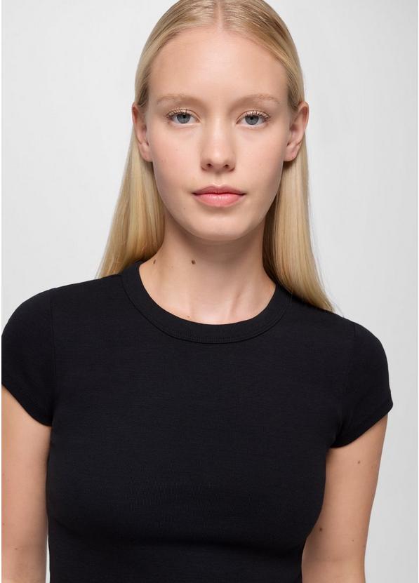 Lotus Short Sleeve Tee, Color: Black, image 3