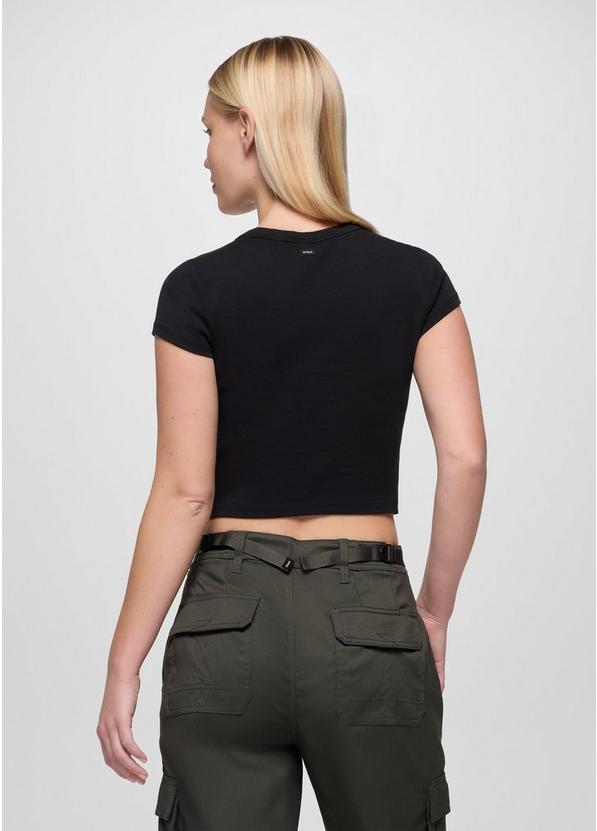 Lotus Short Sleeve Tee, Color: Black, image 2