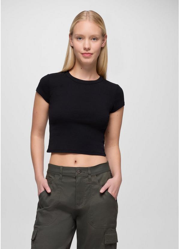 Lotus Short Sleeve Tee, Color: Black, image 1