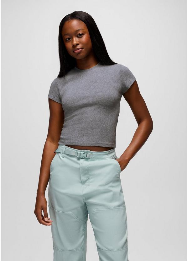 Lotus Short Sleeve Tee, Color: Heather Grey, image 7