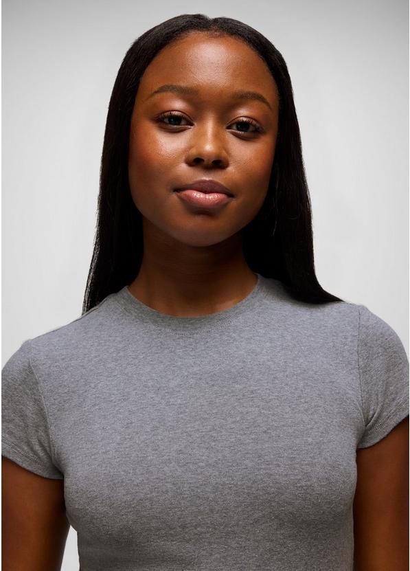 Lotus Short Sleeve Tee, Color: Heather Grey, image 3