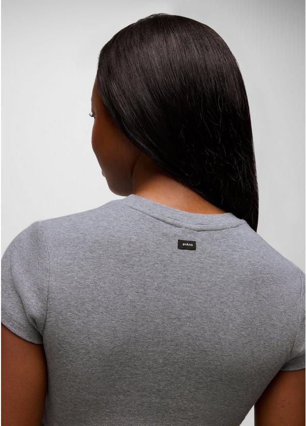 Lotus Short Sleeve Tee, Color: Heather Grey, image 4