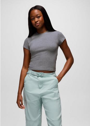 Lotus Short Sleeve Tee, Color: Heather Grey, image 13