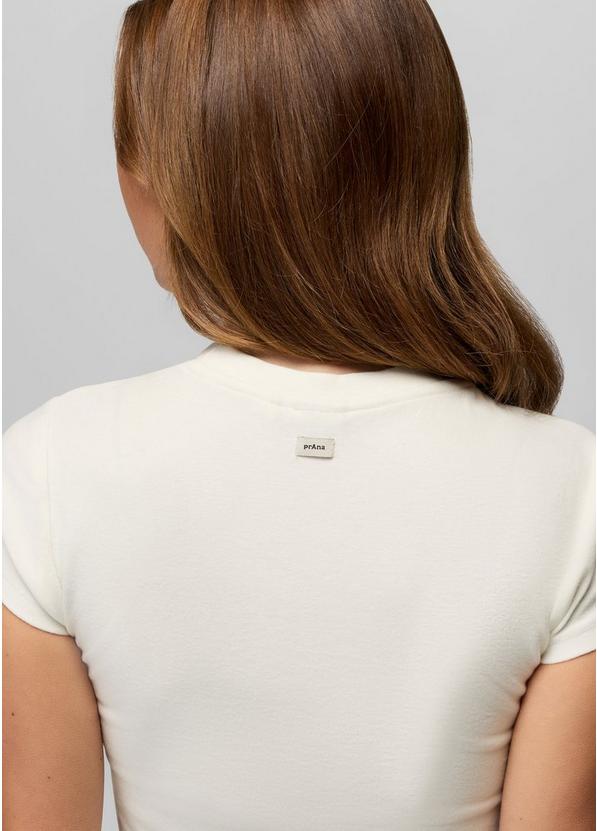 Lotus Short Sleeve Tee, Color: Soft White, image 6