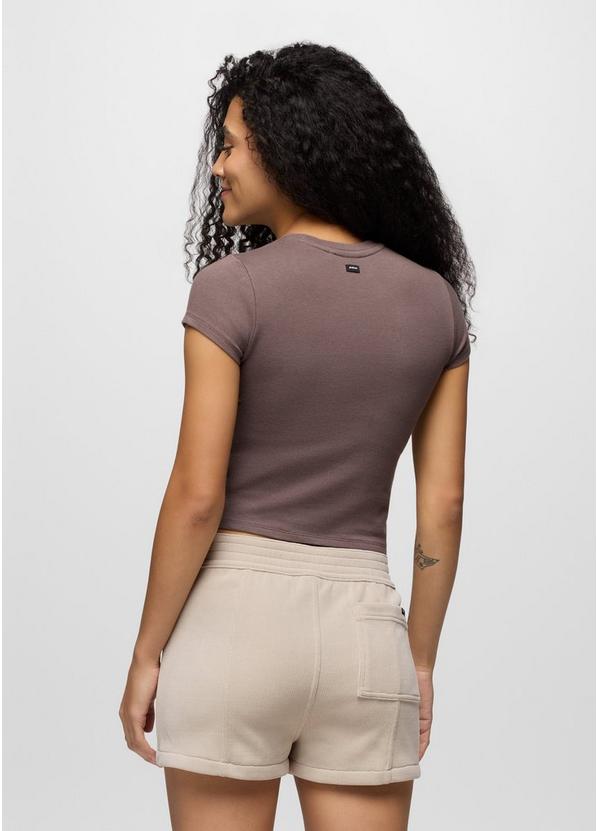 Lotus Short Sleeve Tee, Color: Carob, image 2