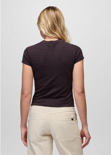 Lotus Short Sleeve Tee, Color: Cacao Stripe, image 26