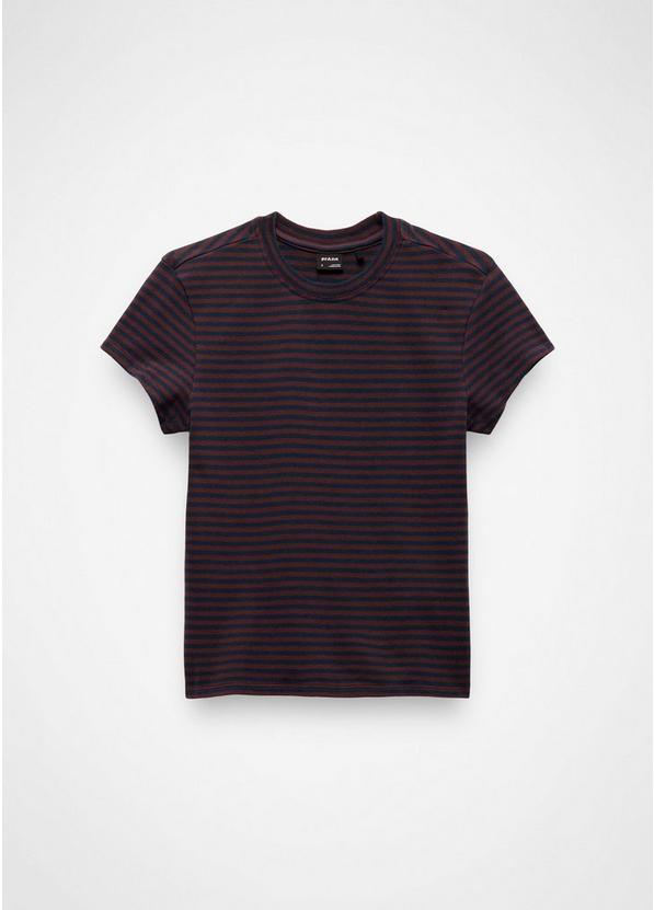 Lotus Short Sleeve Tee, Color: Cacao Stripe, image 6