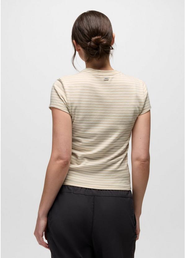 Lotus Short Sleeve Tee, Color: Stone Stripe, image 2