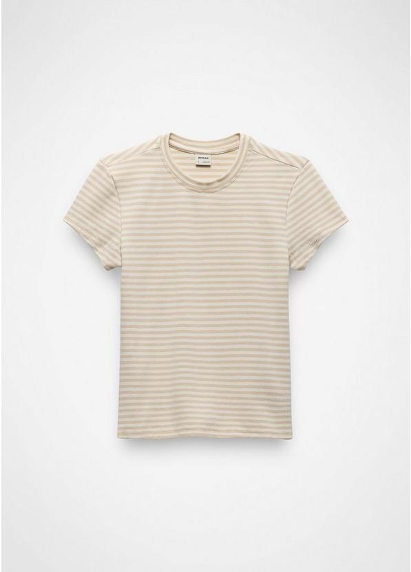 Lotus Short Sleeve Tee, Color: Stone Stripe, image 5