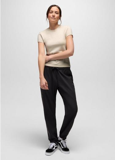 Lotus Short Sleeve Tee, Color: Stone Stripe, image 4