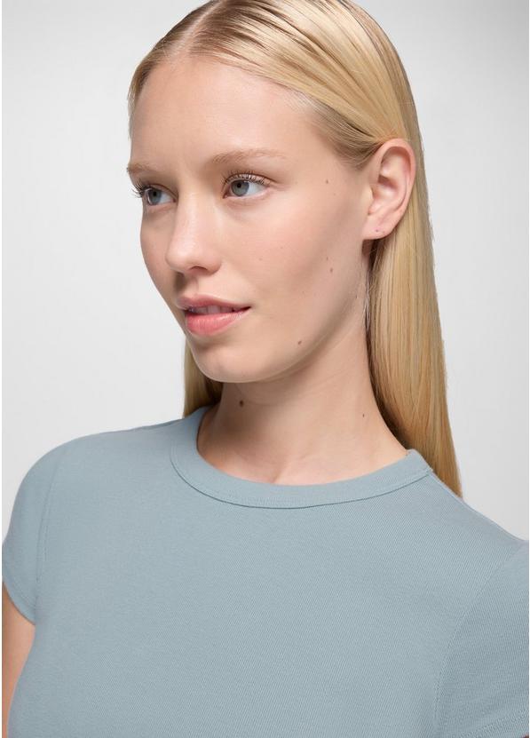 Lotus Short Sleeve Tee, Color: Saltwater, image 3