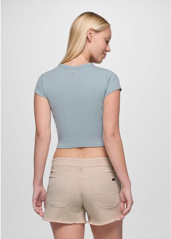 Lotus Short Sleeve Tee, Color: Saltwater, image 2