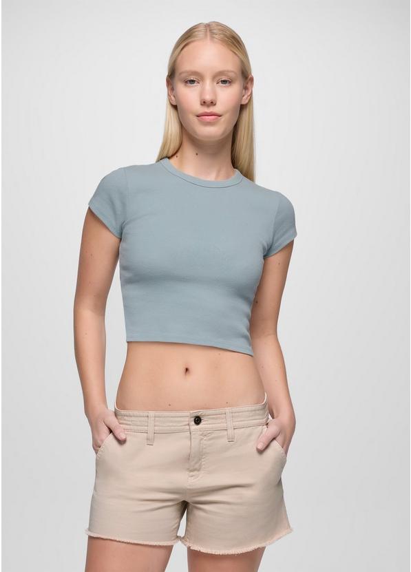Lotus Short Sleeve Tee, Color: Saltwater, image 1