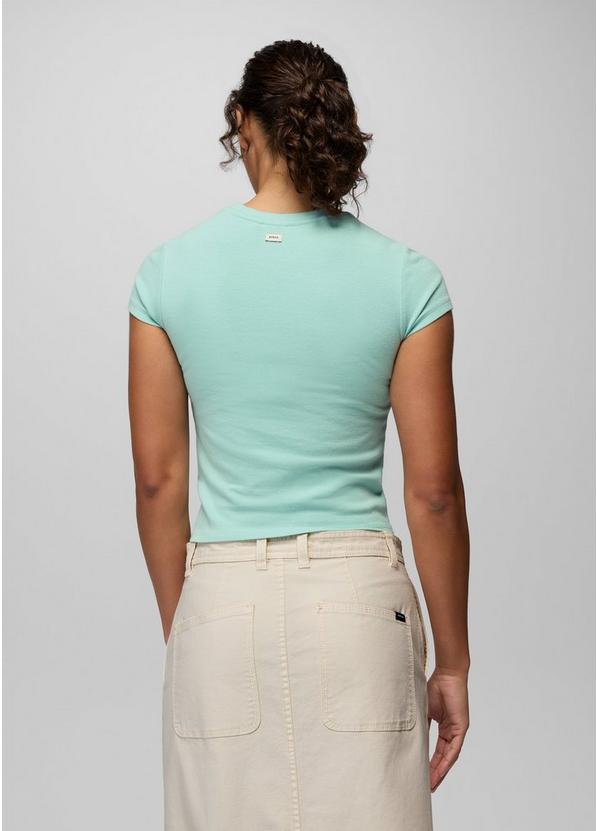 Lotus Short Sleeve Tee, Color: Sea Glass, image 2