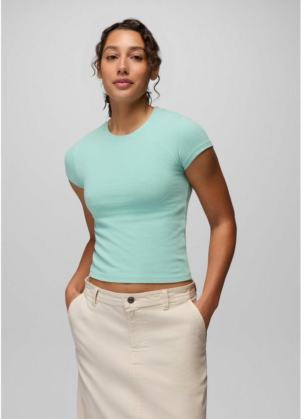 Lotus Short Sleeve Tee, Color: Sea Glass, image 1