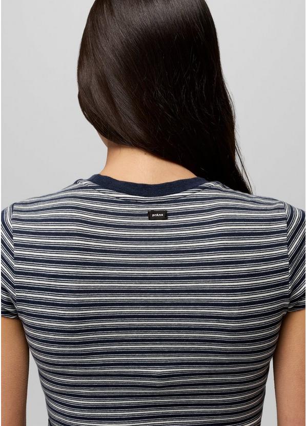 Lotus Short Sleeve Tee, Color: Nautical Stripe, image 4
