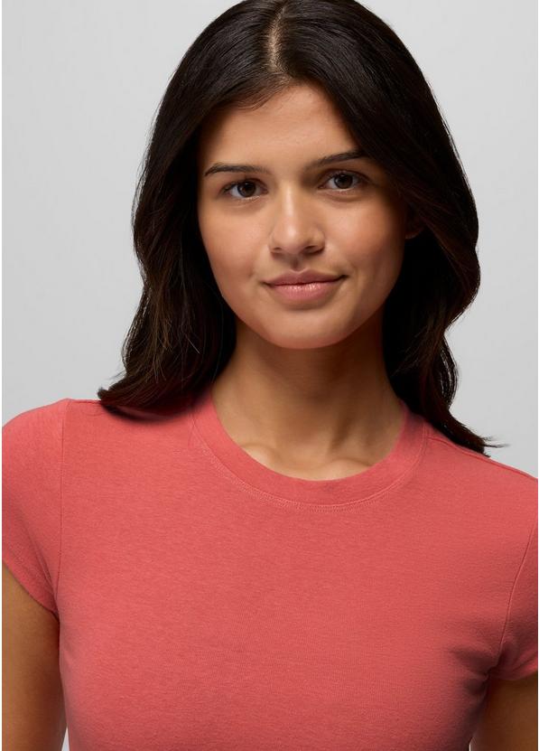 Lotus Short Sleeve Tee, Color: Guava, image 3